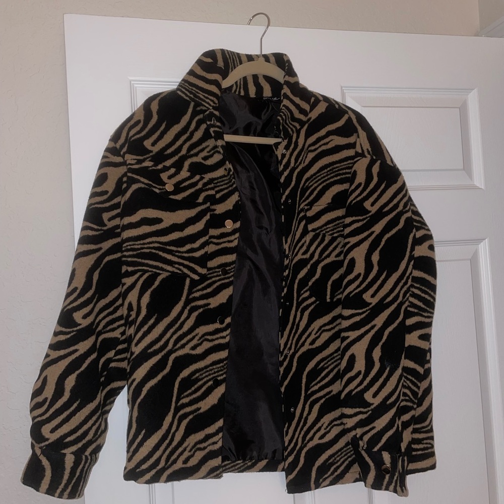 Nasty Gal Zebra Print Shacket